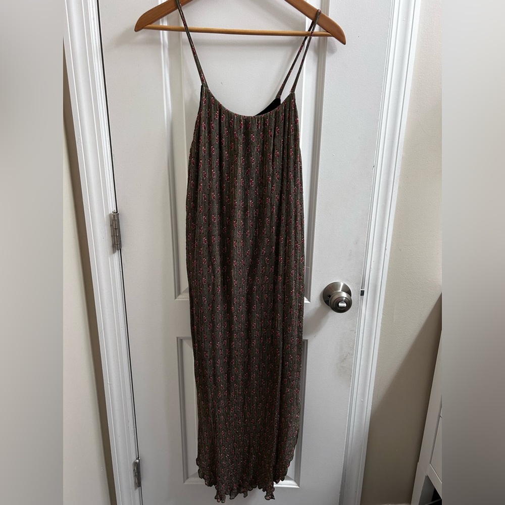 Fifteen Twenty Black and Red Floral Maxi Dress